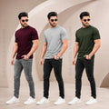 Men's Everyday Wear Cotton Blend T-Shirts (Pack of 3)