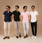 Men's Stylish Half Sleeve Casual Shirt Combo (Pack of 4)