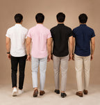 Men's Stylish Half Sleeve Casual Shirt Combo (Pack of 4)