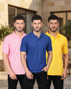 Men's Premium Polo Collar T-Shirt Combo (Pack of 3)