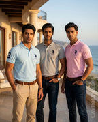 Men's Solid Polo Collar T-Shirt Combo (Pack of 3)