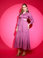 Trendset Solid V-Neck Maxi Waist Cut Out Dress 8
