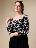Wild Monochrome Animal Print Maxi Dress 7