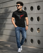 Men's Premium Graphic Printed  T-Shirt | Regular Fit | Casual Half Sleeve Round Neck Tee