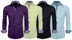 Men's Solid Full Sleeve Casual Shirt Combo Pack of 4
