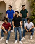 Men's Premium Casual Polo T-Shirts Combo Pack of 5