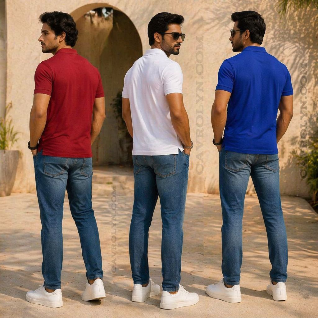 Men's Premium Casual Polo T-Shirts Combo Pack of 5