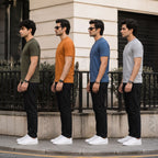 Men's Cotton Blend Round Neck T-Shirt Combo (Pack of 4)