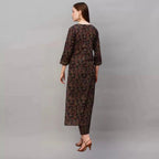 Women Stylish Printed Cotton Blend Kurti Set