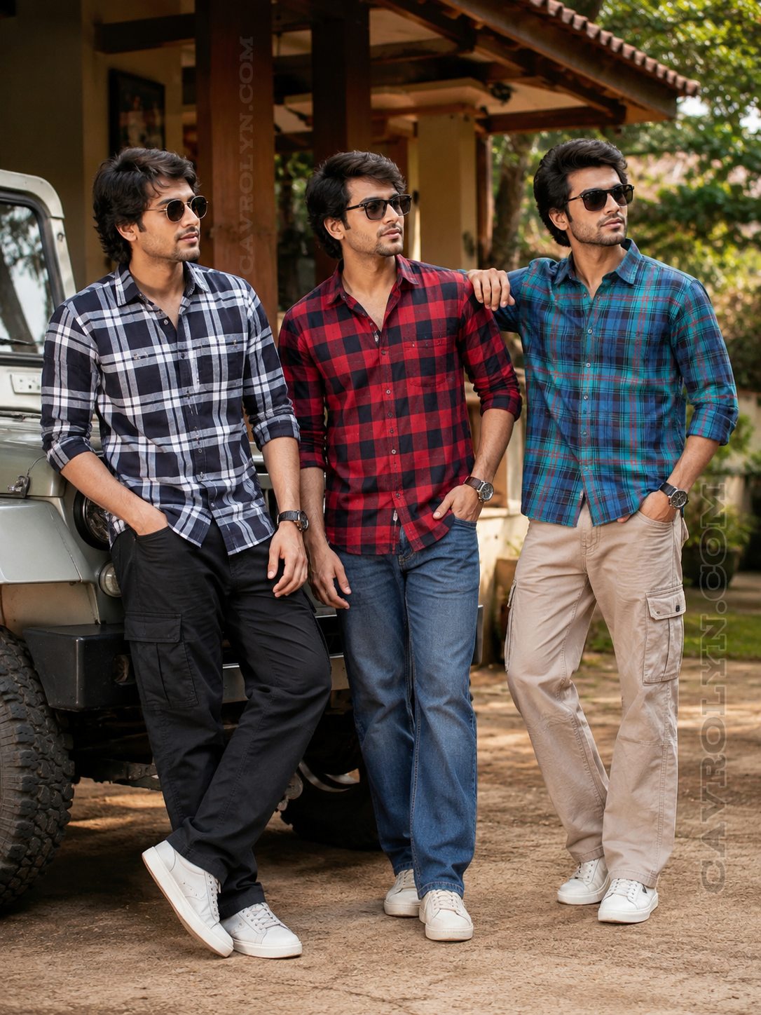 Men's Premium Checked Shirt Combo (Pack of 3)