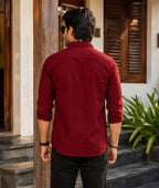 Men Cotton Blend Double Pocket Full Sleeves Shirt (Pack of 2)